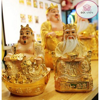 Bộ tượng hai ông thần tài thổ địa kim sa - 4 size
