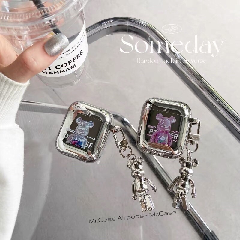 Case Airpods 1/2 /Pro Vỏ Ốp Tai Nghe Hình Kaws Màu Hồng Và Trăng Siêu  Ngầu Tráng Gương Kèm Móc khoá - Mr.Case AirPods