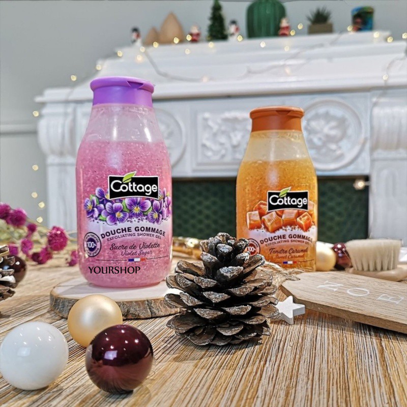 Sữa tắm tẩy tế bào chết Cottage Violet 270ml - Chính Hãng Pháp | BigBuy360 - bigbuy360.vn