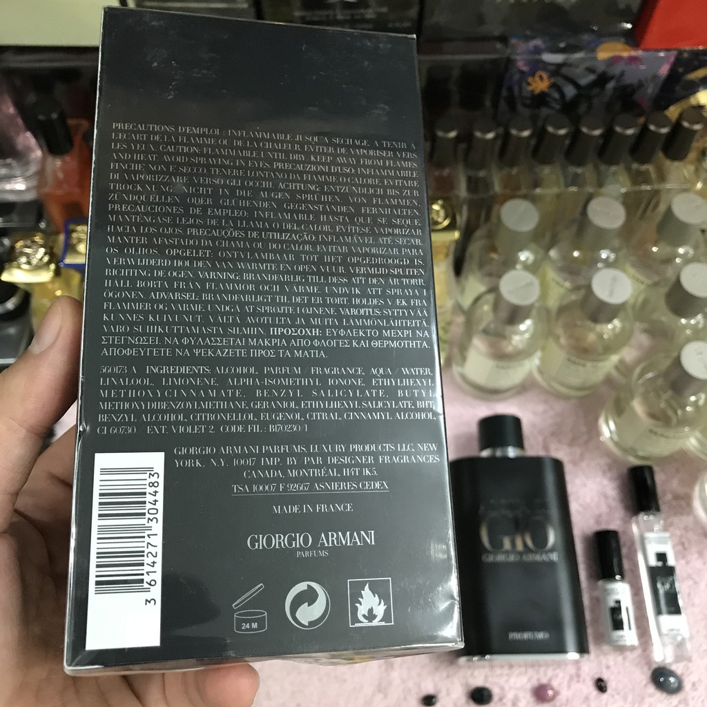 [Mẫu Thử] Nước Hoa Nam Armani Gio Profumo | Thế Giới Skin Care