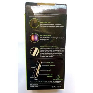 Đèn chớp led sạc USB đuôi xe đạp