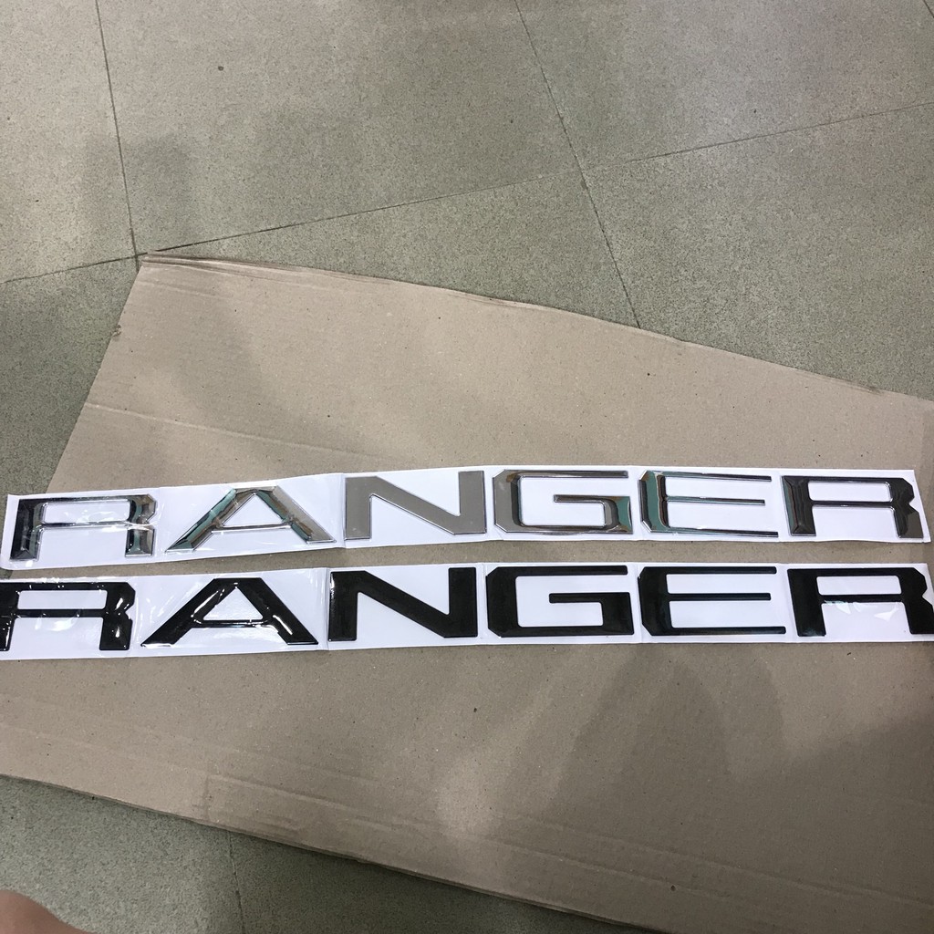 Chữ Nổi RANGER 3D Dán Trang Trí  Xe Ford Ranger- tem dán xe ranger