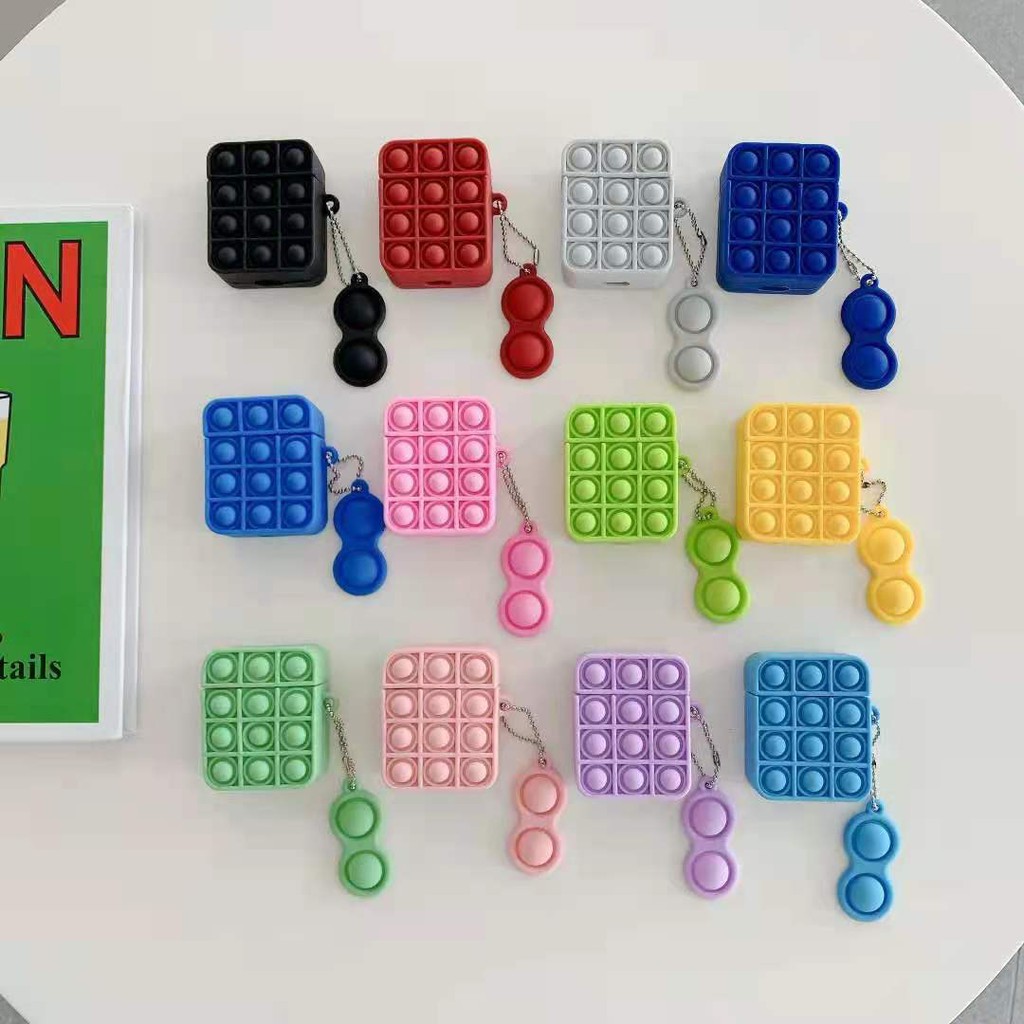 Vỏ silicone Ốp bảo vệ hộp sạc tai nghe Inpods i12 Airpods thiết kế hoạt hình dễ thương Giải nén rất thú vị