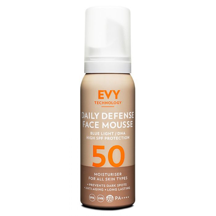 Sunscreen toàn diện Evy Technology Sunscreen Mousse SPF 50 &amp; Evy Technology Daily Defense Face Mousse SPF 50