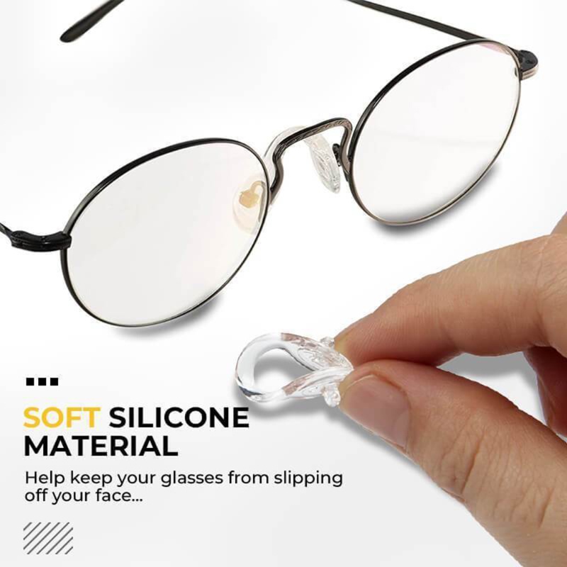 Set 10 Miếng Đệm Mũi Mắt Kính Chống Trượt Bằng Silicon Mềm