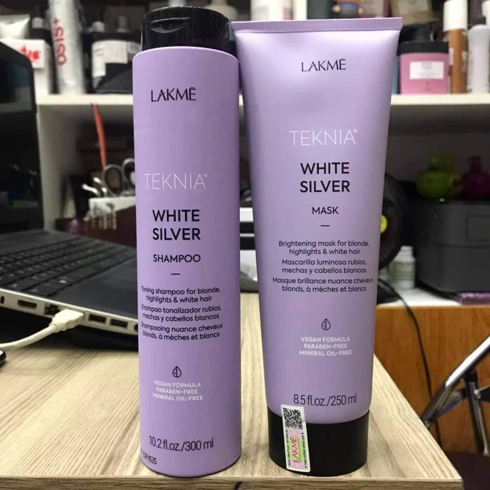 DẦU GỘI VÀ MẶT NẠ LAKME TEKNIA BỔ SUNG SẮC TỐ MÀU 300ML - 250ML (silver, red, violet)