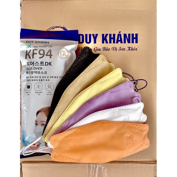 Sỉ Thùng 300 cái Khẩu Trang 4D 30 bịch 300 cái KF94 Duy Khánh