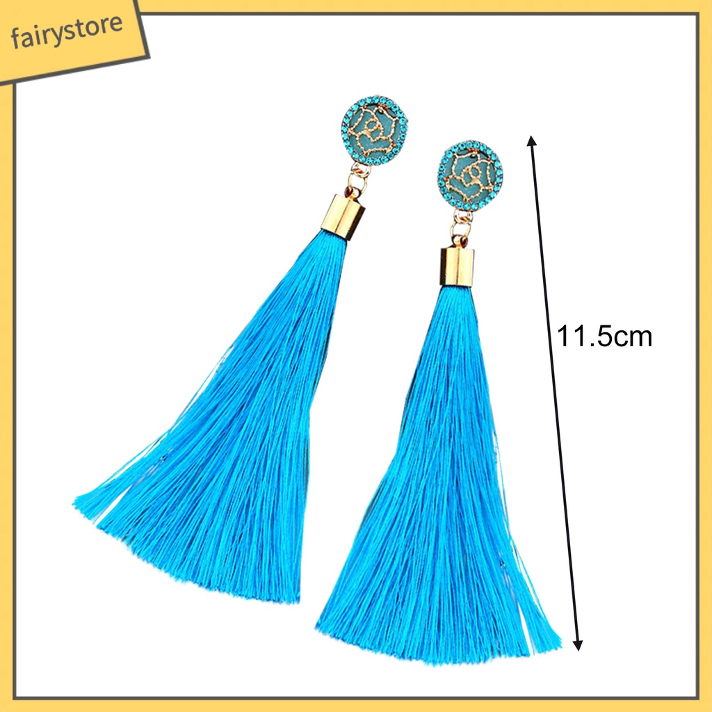 1 Đôi Bông Tai Tua Rua Thời Trang Nữ Tính