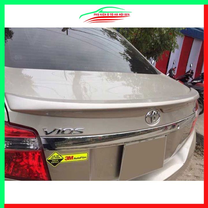 Đuôi gió sau xe liền cốp Vios 2014-2018 hàng mộc chưa sơn