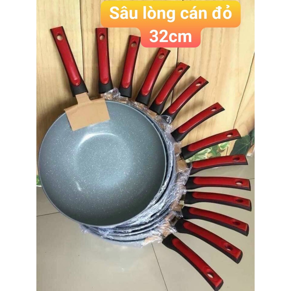 Chảo chia ô, chảo đá chống dính chia 4 ngăn,3 ngăn tiện lợi dùng được bếp từ