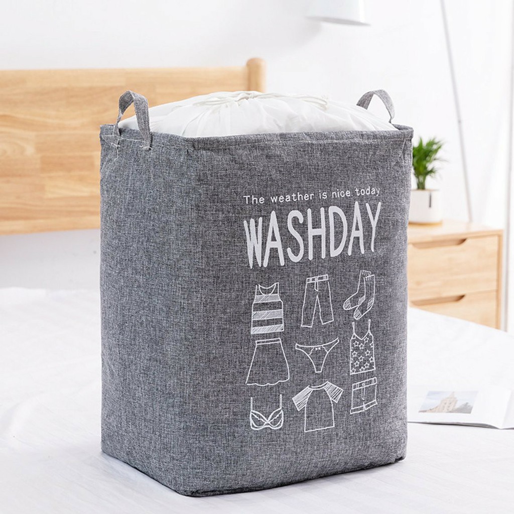Giỏ Đựng Quần Áo Bằng Vải Cỡ LớnDAIQUANGGROUPTúi Đựng Quần Áo Chăn Màn WASHDAY Khung Thép Cứng Cáp Đa Năng