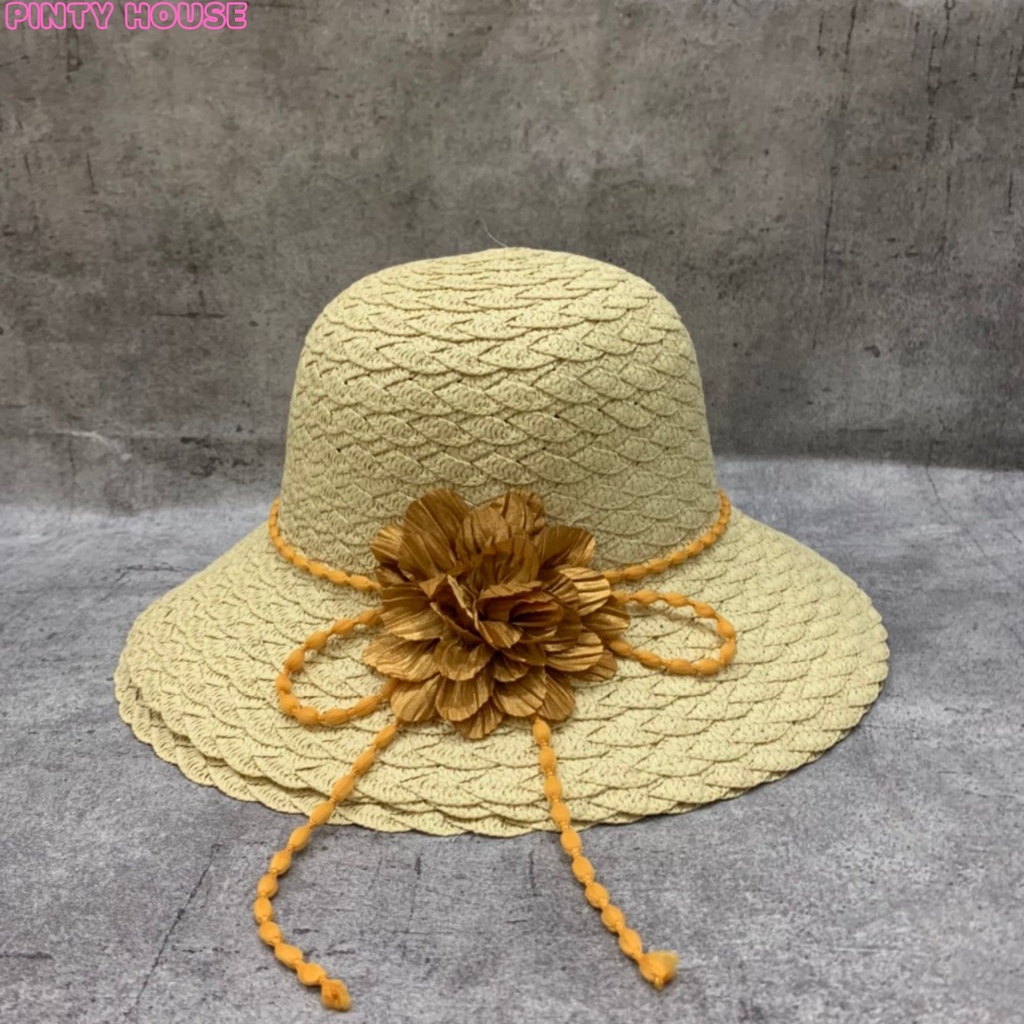 Nón đi biển ,Mũ phớt vành rộng làm cao cấp làm từ cói phong cách thời trang biển