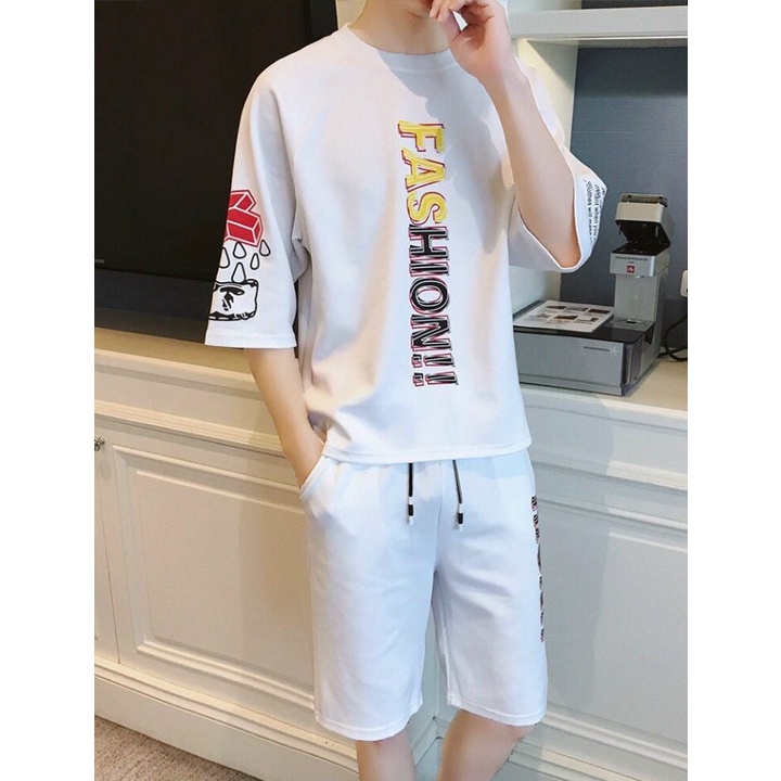 Set Đồ Nam Cotton Set Phối Style Phố Cực Chất - Mặc Là Đẹp NĂNG ĐỘNG PHONG CÁCH Thun Co Giãn mặc ở nhà hoặc đi chơi