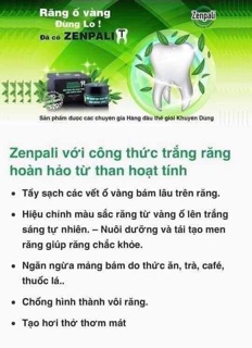Zenpali - bột đánh răng than tre hoạt tính