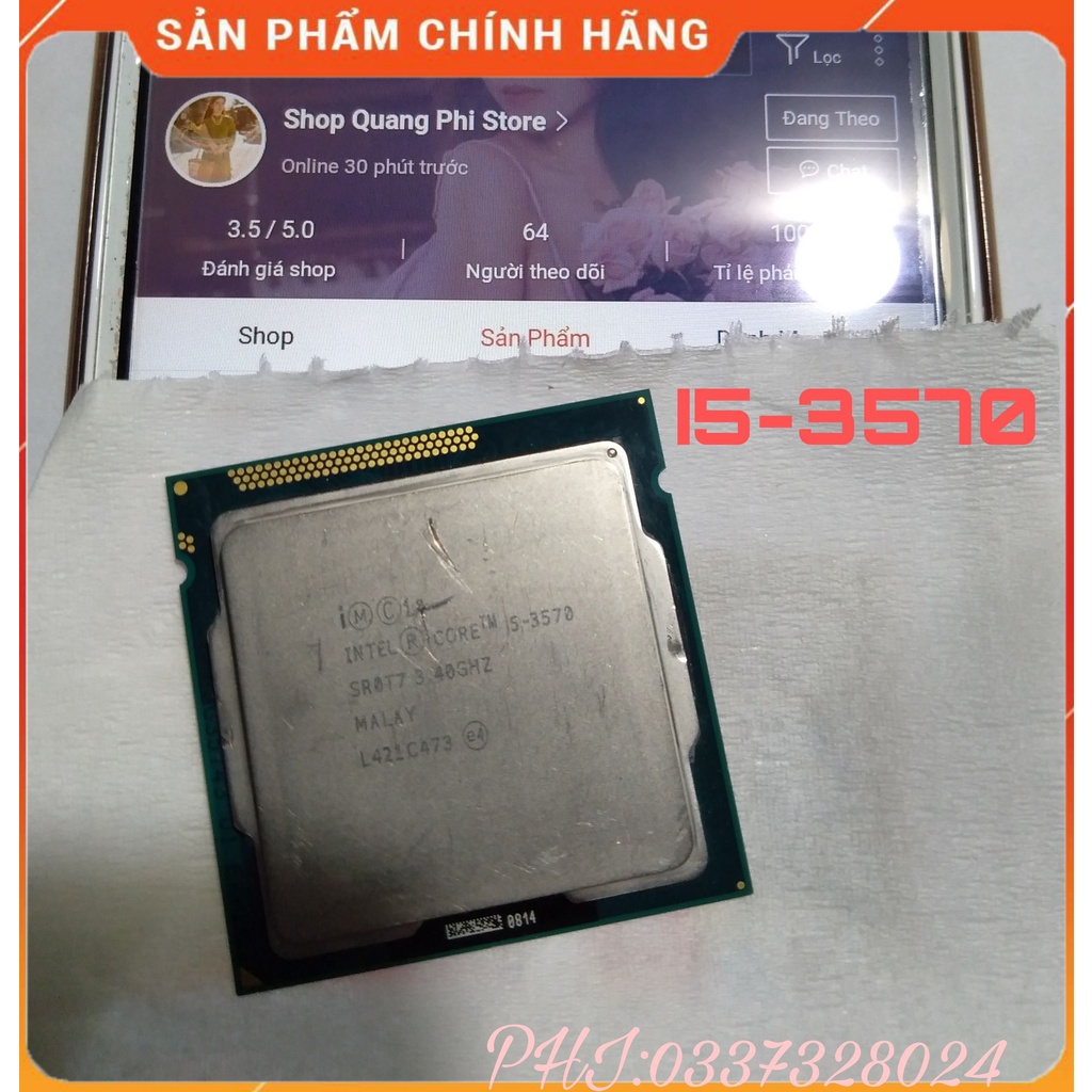 i5-3570 Hàng chính hãng , Lắp cho máy tính để bàn ( PC )