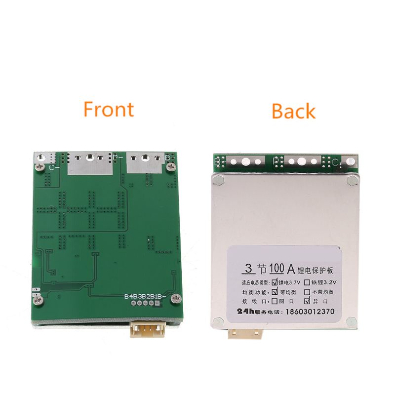 Bảng mạch cân bằng bảo vệ pin Lithium 3S 12V 100A BMS
