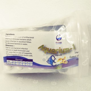 10 viên thuốc con nhộng đặc trị cá- tép chết lai rai aquarium-1 thái lan