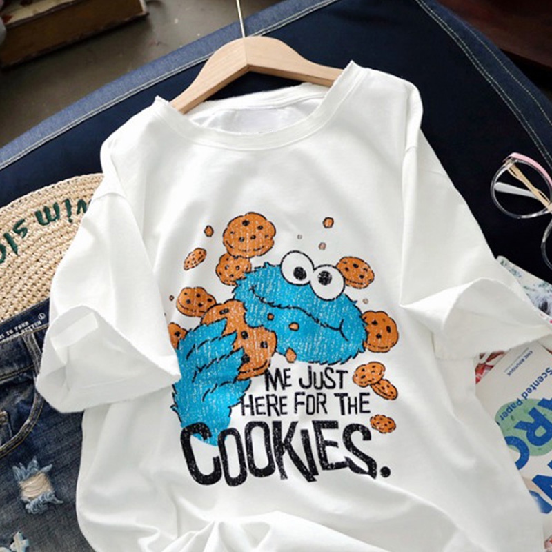 NRVP Áo Thun Cotton Tay Ngắn Cổ Tròn Thời Trang Mùa Hè Phong Cách Hàn Quốc Cho Nữ