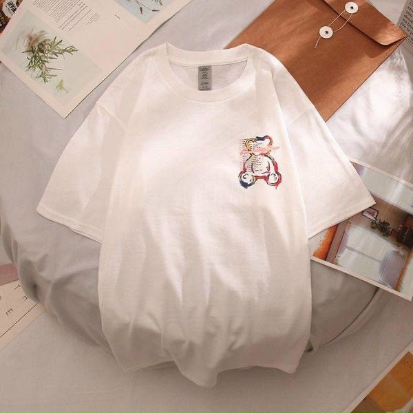 ÁO THUN NAM NỮ UNISEX FORM RỘNG, ÁO CẶP IN HÌNH GẤU SIÊU HÓT, CHẤT COTTON MỀM MIN MÁT