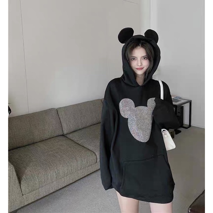 Áo hoodie gấu bling bling
