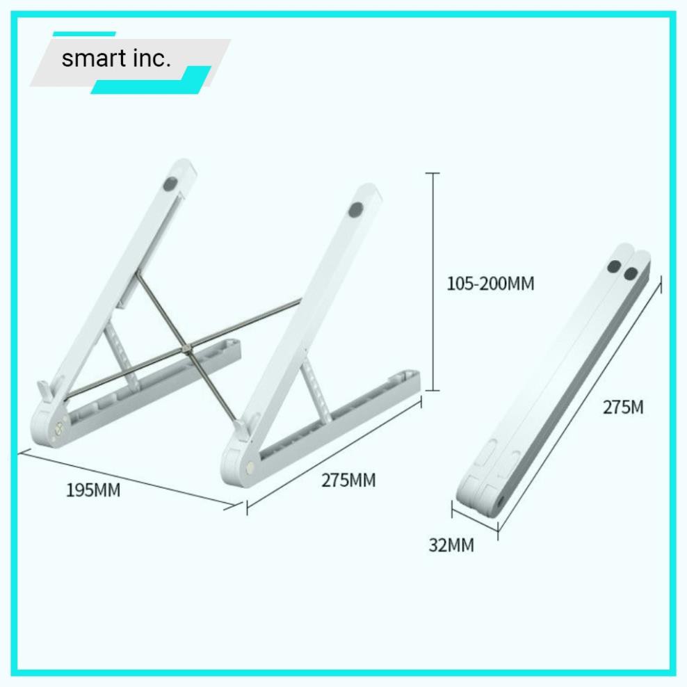 Giá Đỡ Quạt Làm Mát Laptop Macbook Khung Hợp Kim Chịu Lực Bàn Kệ Đế Tản Nhiệt Laptop Gập Xếp Gọn Bỏ Túi Cao Cấp