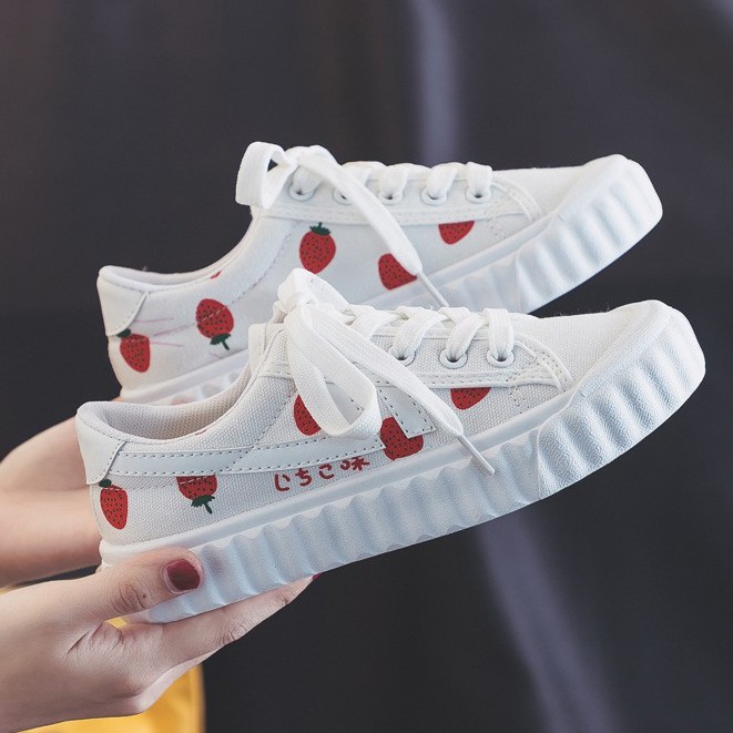 Giày Thể Thao Nữ [FREESHIP] Giày nữ - Giày sneaker dâu tây xinh xắn dễ thương năng động - Giảm ngay 20k - B4 | BigBuy360 - bigbuy360.vn