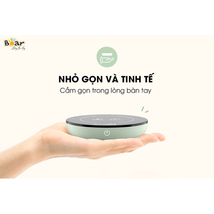 HOT-[CHÍNH HÃNG]  Đế làm nóng đồ uống Bear DRBD-A16B1 - Màu xanh Green đa năng bán chạy (Bảo hành 12 tháng)