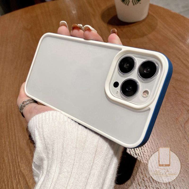 Ốp Điện Thoại Acrylic Cứng Trong Suốt Khung Vuông Sang Trọng Cho iPhone 11 13 12 Pro Max 11Pro Max 12Pro Max 13Pro Max