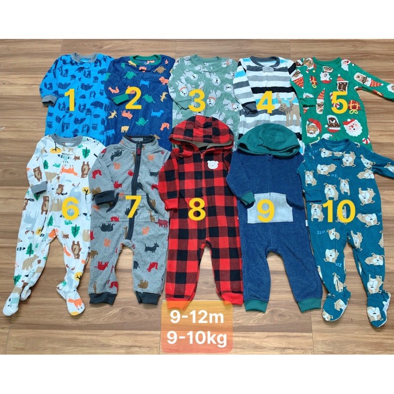 [Sale lẻ size] Body nỉ hàng xuất dư cho bé từ 0-36m