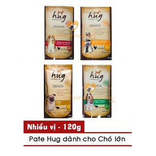 PATE HUG CHO CHÓ GÓI 120G Nhiều VỊ