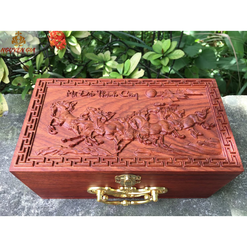 Hộp đựng con dấu, trang sức trạm Mã Đáo Thành Công ( Ảnh thật)