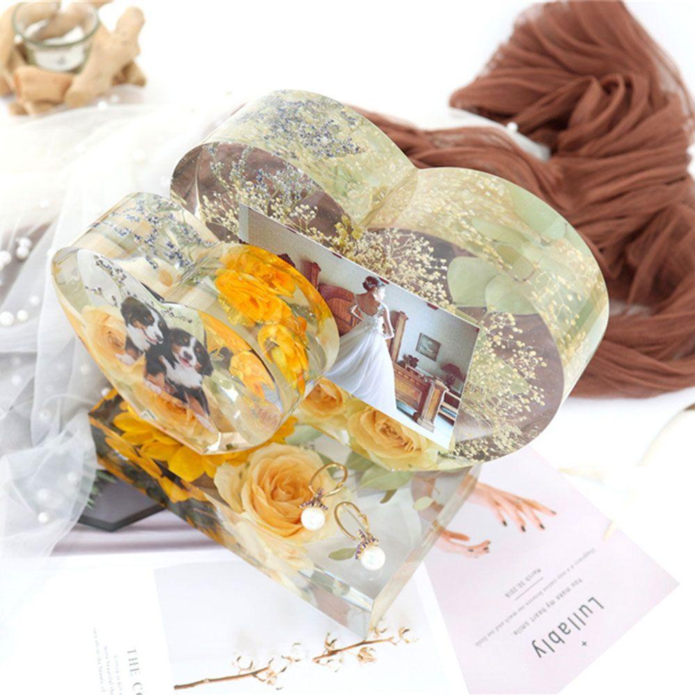 Khuôn Làm Khung Ảnh Trang Trí Hình Trái Tim Chữ Nhật KENT1 DIY