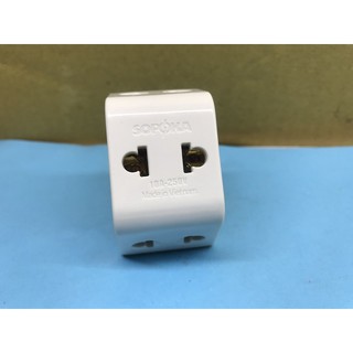 Phích nối chia 3 lỗ cắm chống vỡ