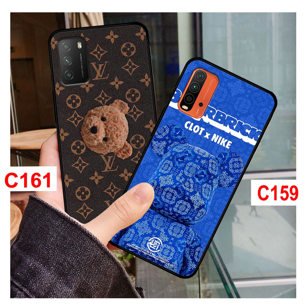 Ốp Redmi 9T - Xiaomi Poco M3  in hình gấu bearbrick thời trang. ốp lưng Xiaomi Redmi chất lượng.