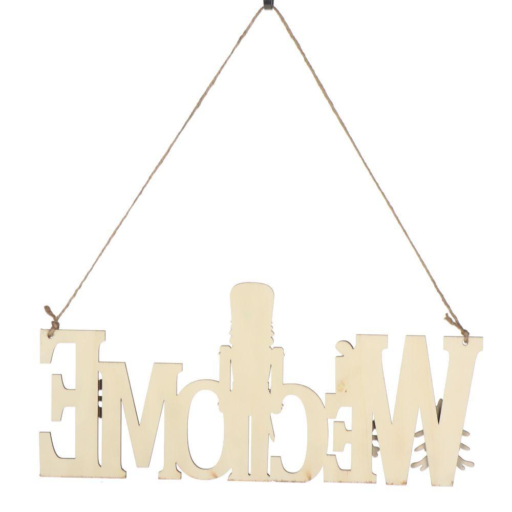 ZAIJIE24 Phụ Kiện Treo Trang Trí Cây Thông Giáng Sinh Bằng Gỗ