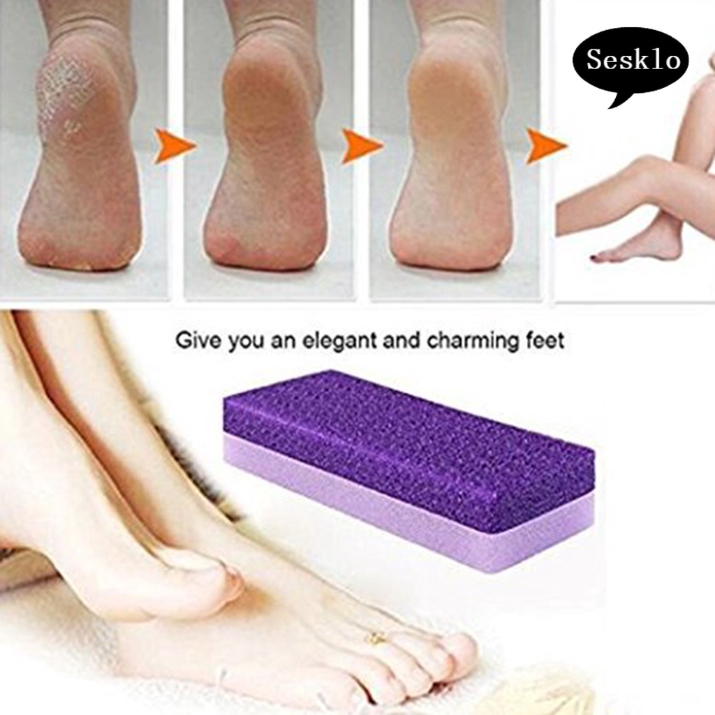 Bàn Chải Chà Chân Giả Da Hai Mặt Loại Bỏ Vết Chai Sần Tiện Dụng