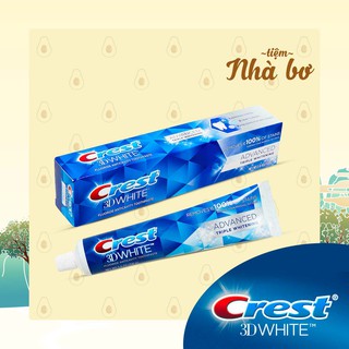 [Hàng USA] Kem đánh răng Crest 3D White Advanced Triple 158gr