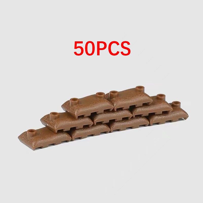 Bộ 50 / 100 Túi Cát Quân Đội WW2 Đồ Chơi Cho Bé MOC
