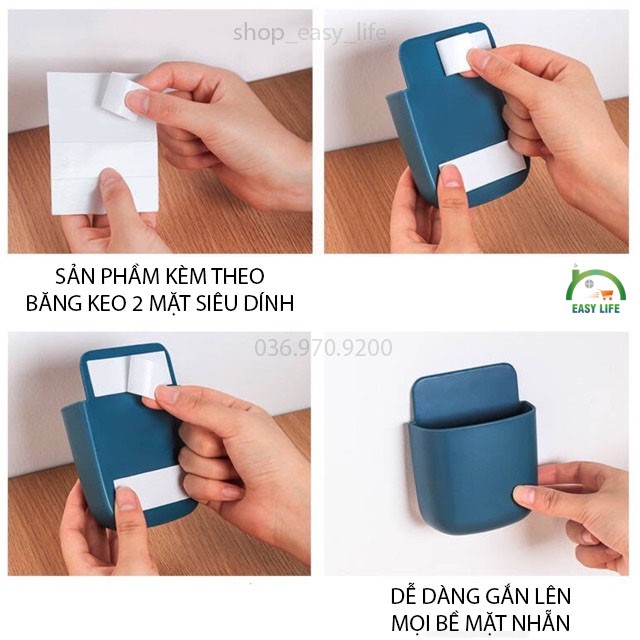 Hộp Đựng Điện Thoại - Điền Khiển Gắn Tường Siêu Xinh Tiện Dụng HDK-01