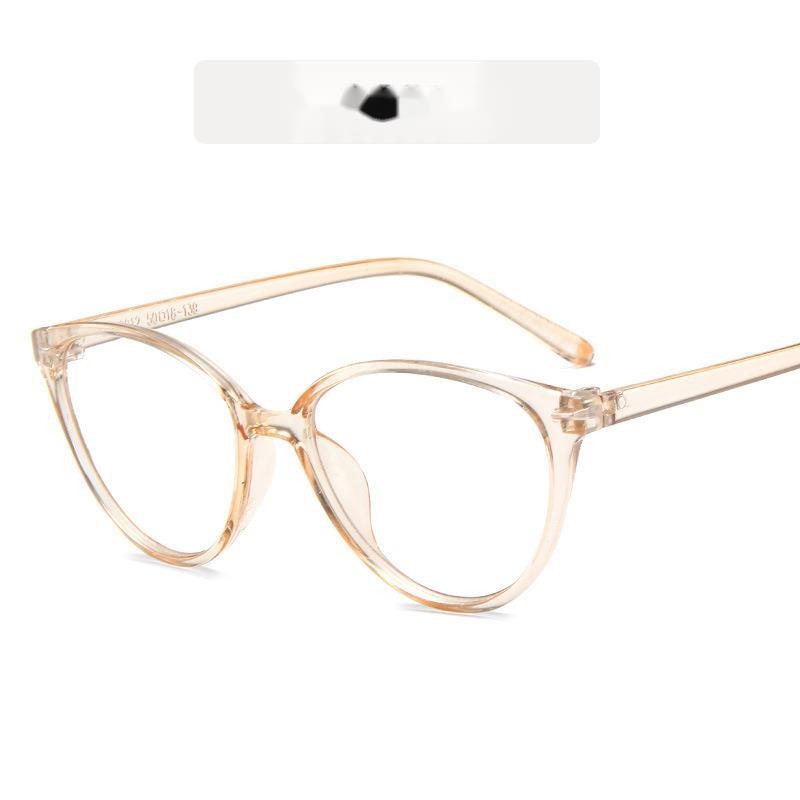Kính Mắt Mèo Gọng Nhựa Trong Suốt Thời Trang