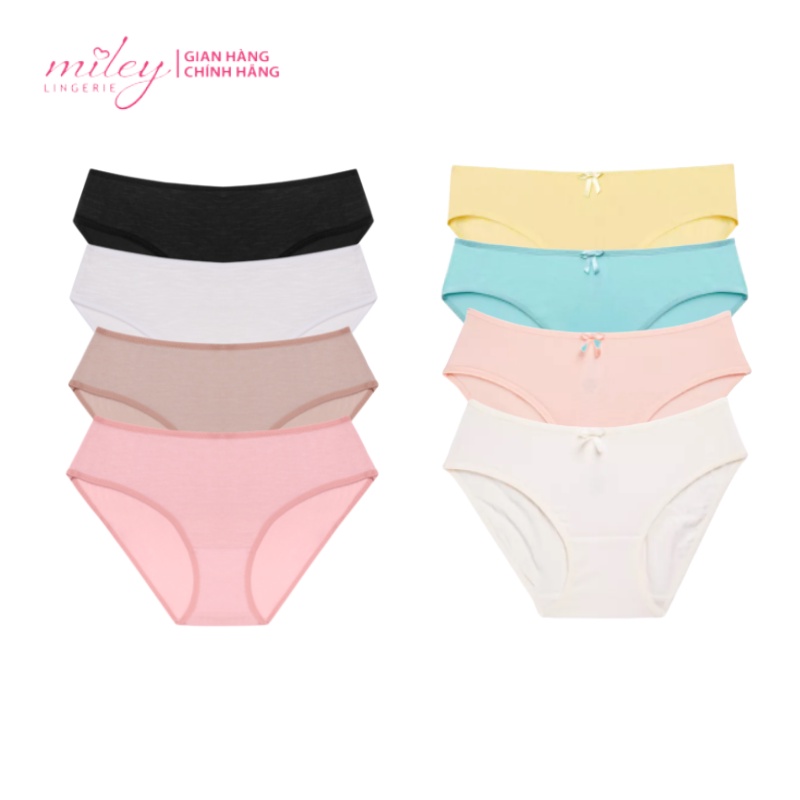 Combo 4 Quần Lót Cotton Lụa Flexi + Combo 4 Quần Lót Modal Miley Lingerie BCP40-BCS40-BCS04