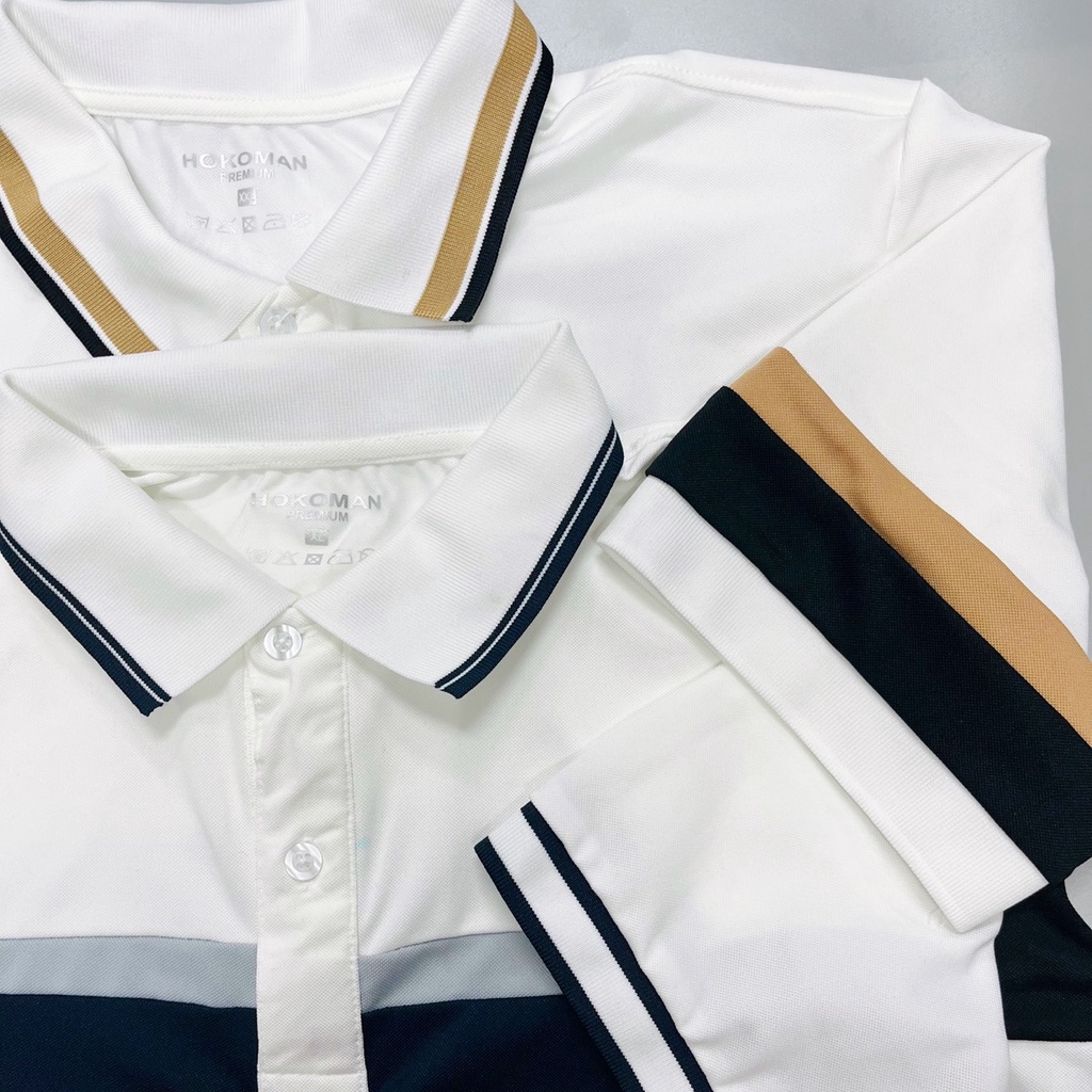 Áo polo nam cổ bẻ phối 3 màu siêu hot chất vải cá sấu Cotton xuất xịn,chuẩn form, sang trọng - thanh lịch TB035