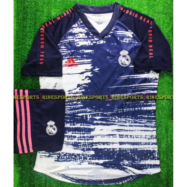 Bộ Áo bóng đá real ( real madrid ) Tranning hàng Thailand chuẩn thi đấu 100%. mùa mới 2020 - 2021
