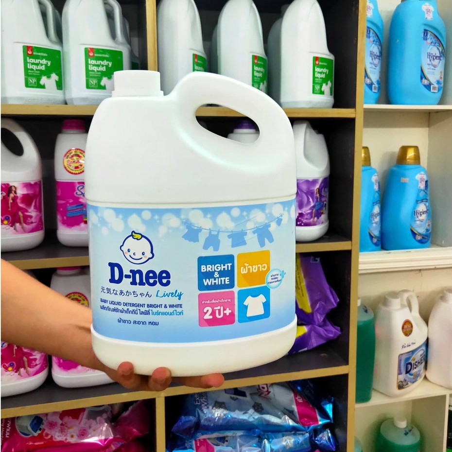 Nước giặt quần áo em bé Dnee 3000ml (Chính hãng có tem Đại Thịnh) Xuất sắc