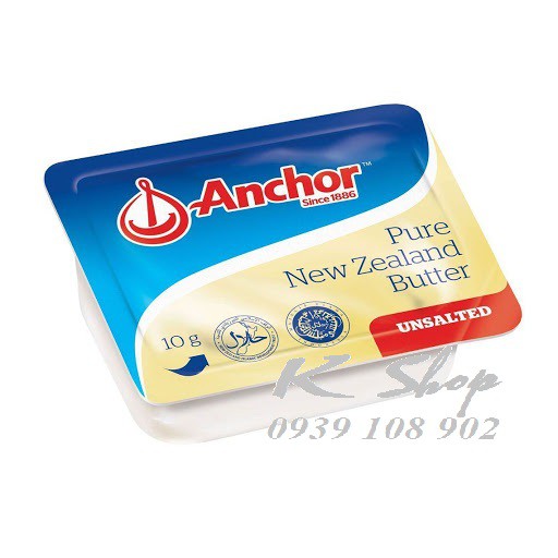 Bơ lạt Anchor hộp 10g