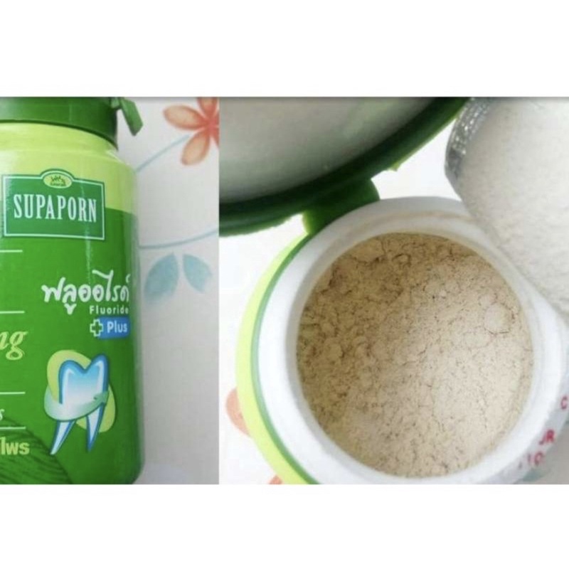 Bột Tẩy Trắng Răng Thảo Dược Thái Lan SUPAPORN TOOTH POLISHING POWDER 90g