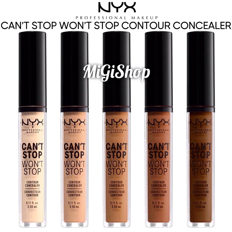 Kem Che Khuyết Điểm Nyx Can’t Stop Won’t Stop Contour Concealer 3,5ml