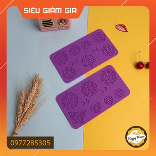 Khuôn silicon fondant tạo ren hình Trái Tim - Hoa Văn - Bướm -HÀNG MỚI VỀ