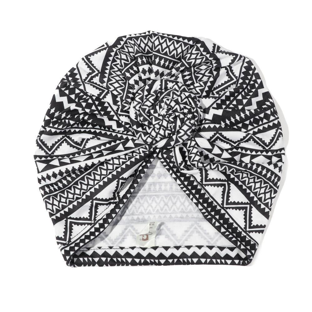 LUOL Khăn Turban Thắt Nút Bằng Vải Satin Mềm Mại In Họa Tiết Hoa