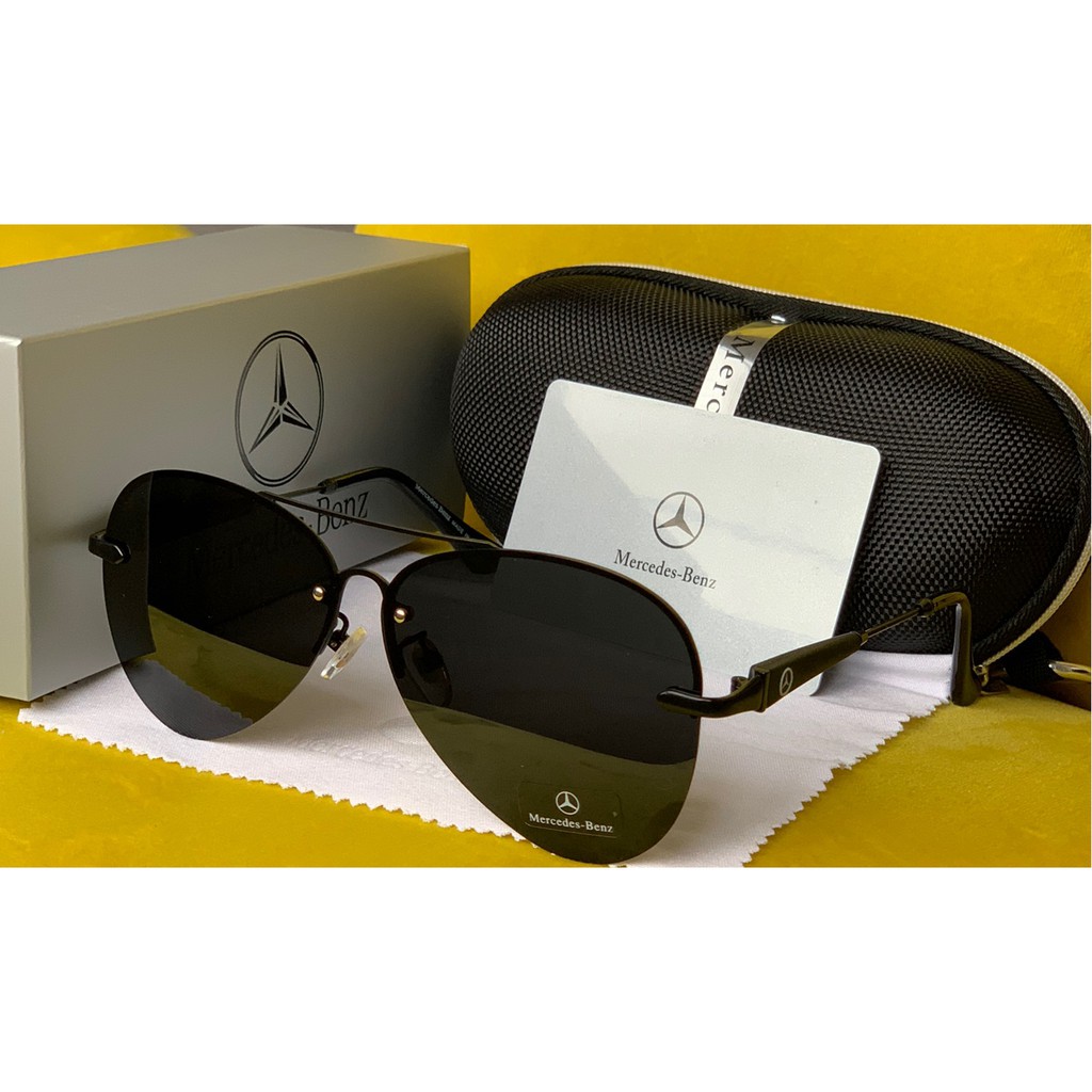 Kính Nam Mercedes Benz "Gọng Đen, Gold" siêu chất lượng | BigBuy360 - bigbuy360.vn